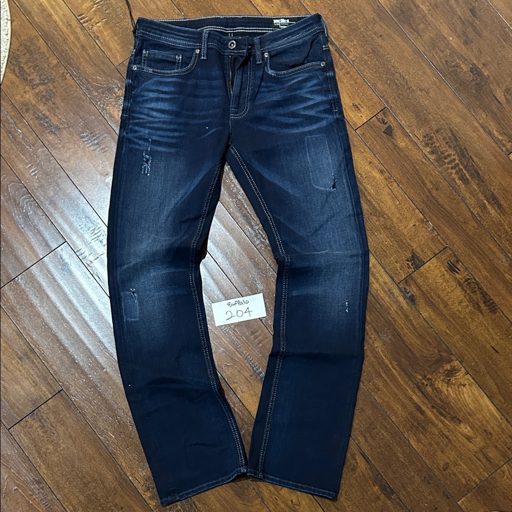NWT Buffalo David Bitton Sample Six-X Slim Straight Denim Jeans B204